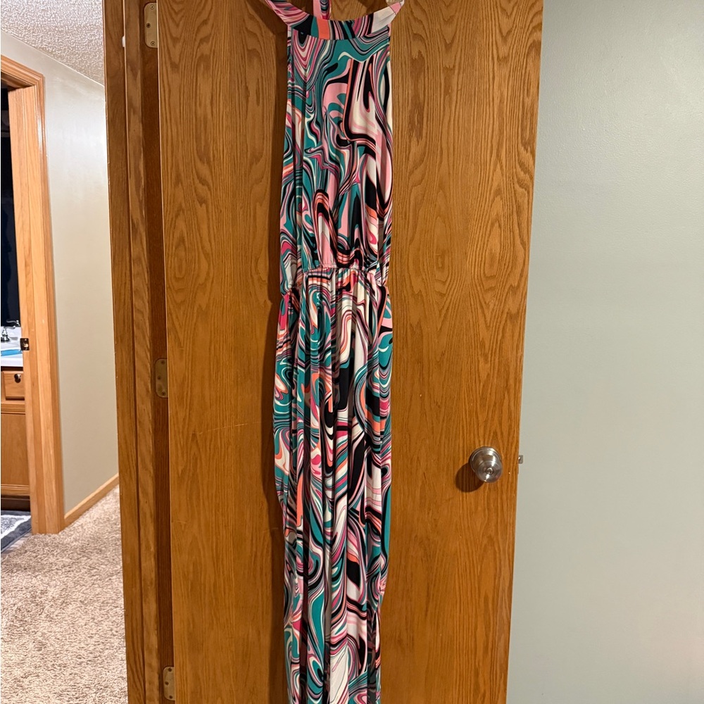 First Love Multicolor Swirl Jumpsuit